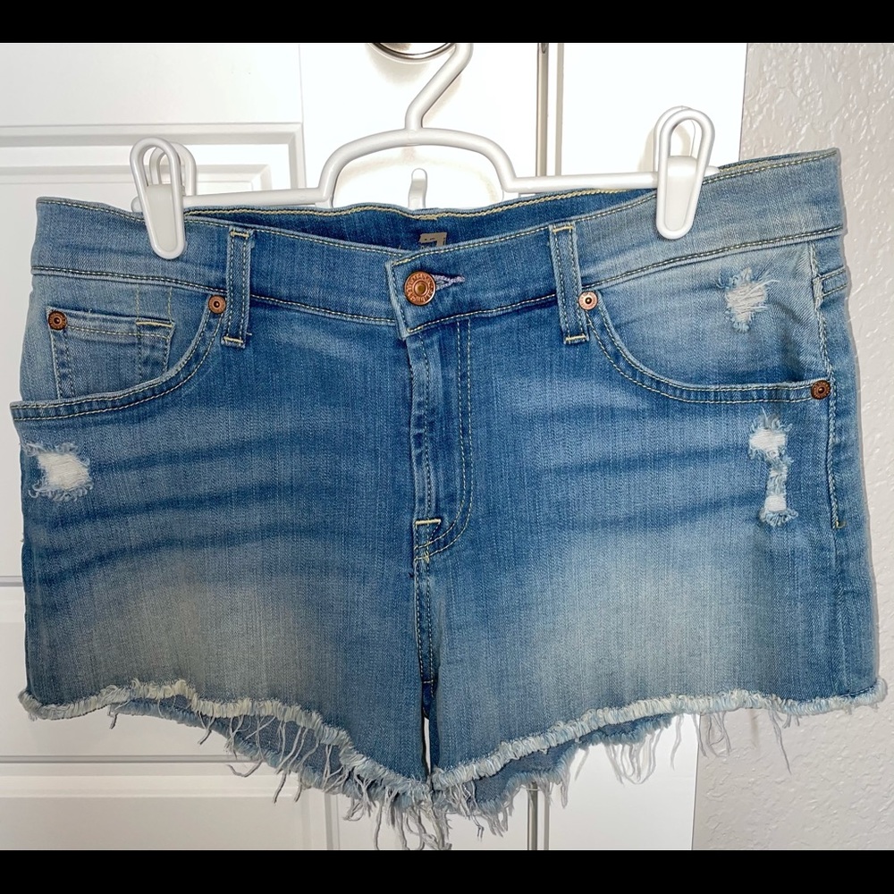 7 For All Mankind Denim Shorts Size 29